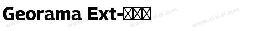 Georama Ext字体转换